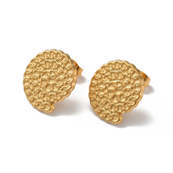 PandaHall 304 Stainless Stud Earring Findings, with Vertical Loops, Flat Round, Golden, 16x14.5mm, Hole: 2.7mm, Pin: 0.5mm 304 Stainless...
PandaHall 304 Stainless Stud Earring Findings, with Vertical Loops, Flat Round, Golden, 16x14.5mm, Hole: 2.7mm, Pin: 0.5mm 304 Stainless...
