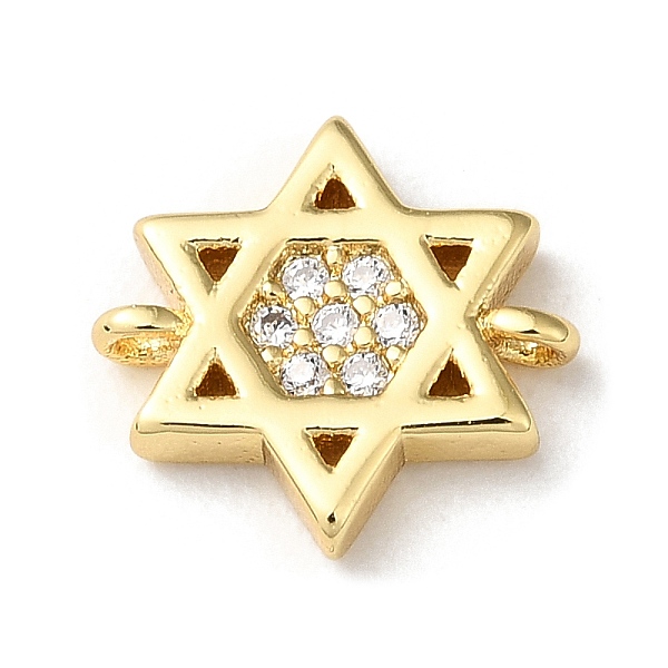 PandaHall Rack Plating Brass Micro Pave Clear Cubic Zirconia Connector Charms, Star of David Links, Long-Lasting Plated, Lead Free & Cadmium...
PandaHall Rack Plating Brass Micro Pave Clear Cubic Zirconia Connector Charms, Star of David Links, Long-Lasting Plated, Lead Free & Cadmium...