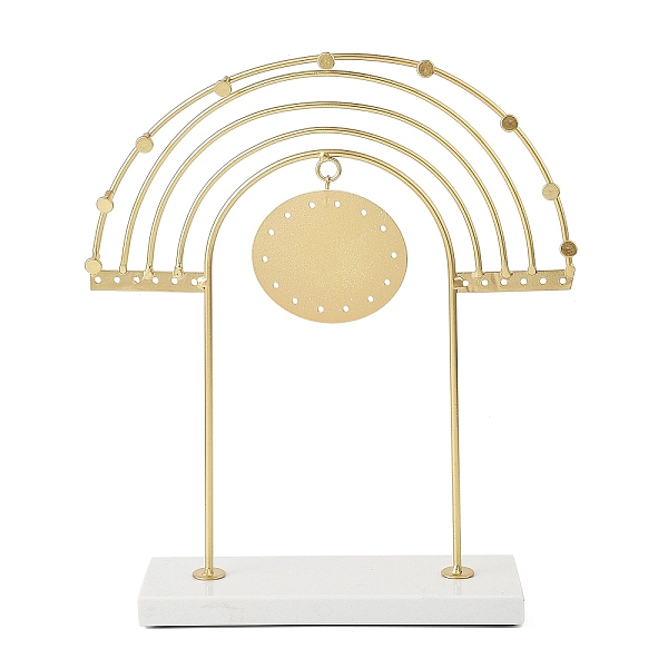 PandaHall Rainbow Iron Storage Jewelry Rack, Jewelry Display Holder with Rectangle Marble Base, for Earrings, Necklaces, Bracelets, Golden...
PandaHall Rainbow Iron Storage Jewelry Rack, Jewelry Display Holder with Rectangle Marble Base, for Earrings, Necklaces, Bracelets, Golden...