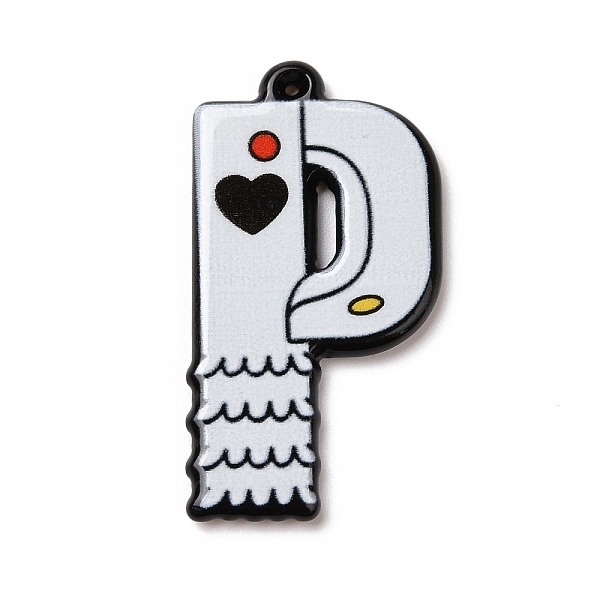 PandaHall Circus Theme Printed Acrylic Pendants, Joker, Letter Charm, Letter P, 34x18x2mm, Hole: 0.8mm Acrylic Letter P
PandaHall Circus Theme Printed Acrylic Pendants, Joker, Letter Charm, Letter P, 34x18x2mm, Hole: 0.8mm Acrylic Letter P