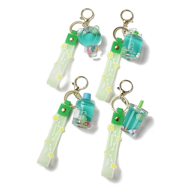 PandaHall Mixed Bottle Acrylic Pendant Keychain Decoration, Liquid Quicksand Floating Frog Handbag Accessories, with Alloy Findings, Light...
PandaHall Mixed Bottle Acrylic Pendant Keychain Decoration, Liquid Quicksand Floating Frog Handbag Accessories, with Alloy Findings, Light...