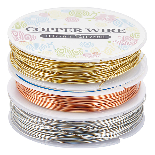 PandaHall SUNNYCLUE 3 Rolls 3 Colors Copper Jewelry Craft Wire, Round, for Beading Jewelry Craft Making, Mixed Color, 22 Gauge, 0.6mm, about...
PandaHall SUNNYCLUE 3 Rolls 3 Colors Copper Jewelry Craft Wire, Round, for Beading Jewelry Craft Making, Mixed Color, 22 Gauge, 0.6mm, about...