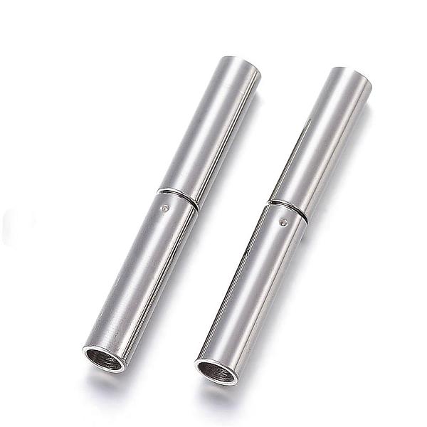 PandaHall 304 Stainless Steel Bayonet Clasps, Column, Stainless Steel Color, 21x3mm, Hole: 2.2mm 304 Stainless Steel
PandaHall 304 Stainless Steel Bayonet Clasps, Column, Stainless Steel Color, 21x3mm, Hole: 2.2mm 304 Stainless Steel