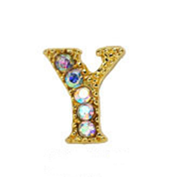 PandaHall Alloy Gold Rhinetone Letters Nail Stud Cabochons, 3D Capital Alphabet, for Women Girls DIY Making Nail Art Design, Letter.Y..., Clear
PandaHall Alloy Gold Rhinetone Letters Nail Stud Cabochons, 3D Capital Alphabet, for Women Girls DIY Making Nail Art Design, Letter.Y..., Clear