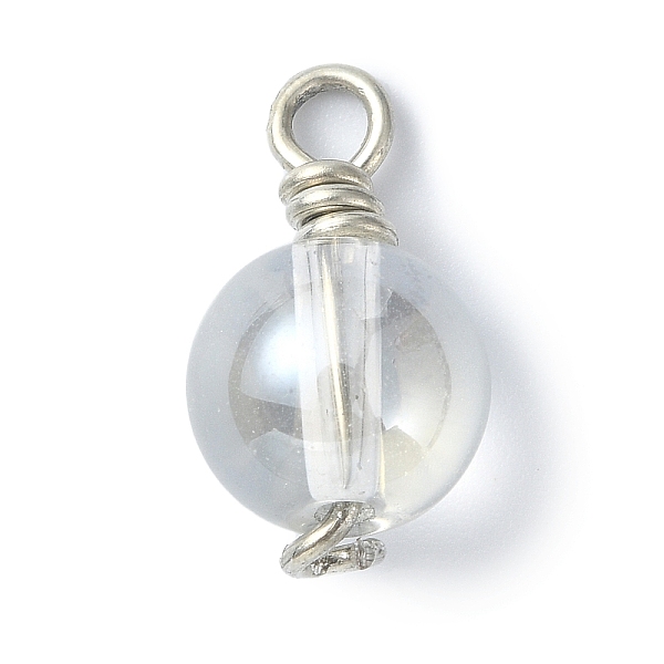 PandaHall Electroplate Glass Pendants, with Platinum Copper Wire Loops, Round Ball Charms, Clear, 18x10mm, Hole: 2.5mm Glass Round Clear
PandaHall Electroplate Glass Pendants, with Platinum Copper Wire Loops, Round Ball Charms, Clear, 18x10mm, Hole: 2.5mm Glass Round Clear
