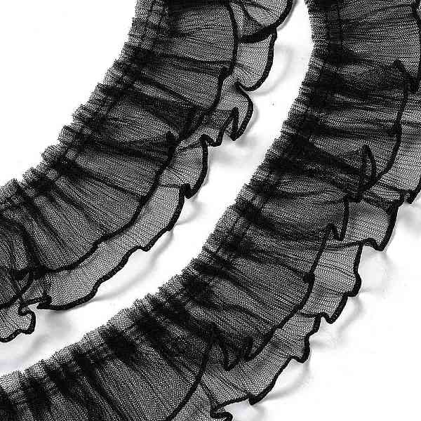PandaHall 3 Yards 2 Layer Polyester Pleated Lace Trim Ribbon, Organza Trimming, for DIY Decorative Clothes, Black, 3-1/8 inch(80mm)...
PandaHall 3 Yards 2 Layer Polyester Pleated Lace Trim Ribbon, Organza Trimming, for DIY Decorative Clothes, Black, 3-1/8 inch(80mm)...