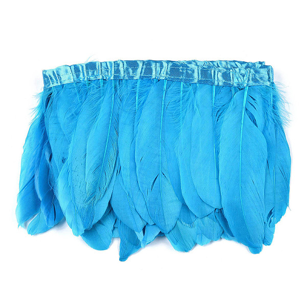 PandaHall Goose Feather Fringe Trimming, Costume Accessories, Dyed, Deep Sky Blue, 145~195mm, about 2m/bag Feather Feather Blue
PandaHall Goose Feather Fringe Trimming, Costume Accessories, Dyed, Deep Sky Blue, 145~195mm, about 2m/bag Feather Feather Blue