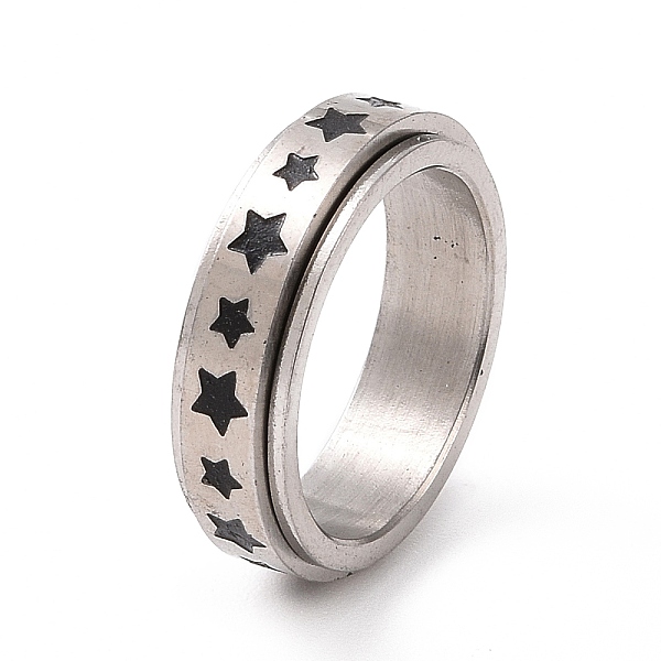 PandaHall Black Enamel Star Rotating Fidget Band Ring, 201 Stainless Steel Fidget Spinner Ring for Anxiety Stress Relief, Stainless Steel...
PandaHall Black Enamel Star Rotating Fidget Band Ring, 201 Stainless Steel Fidget Spinner Ring for Anxiety Stress Relief, Stainless Steel...