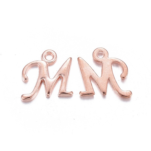 PandaHall Rose Gold Plated Alloy Letter Pendants, Rack Plating, Cadmium Free & Lead Free, Letter.M, 13x13x2mm, Hole: 1.5mm Alloy Letter
PandaHall Rose Gold Plated Alloy Letter Pendants, Rack Plating, Cadmium Free & Lead Free, Letter.M, 13x13x2mm, Hole: 1.5mm Alloy Letter