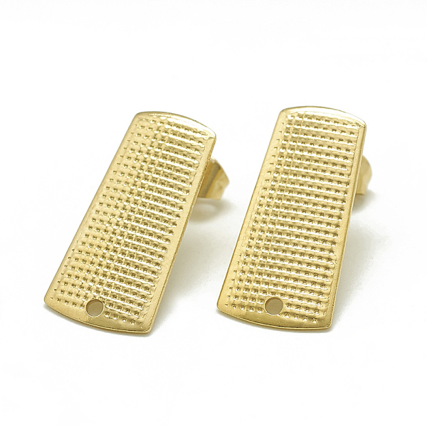 PandaHall 304 Stainless Steel Stud Earring Findings, with Loop, Trapezoid, Golden, 21x10.5mm, Hole: 1.4mm, Pin: 0.8mm 304 Stainless Steel...
PandaHall 304 Stainless Steel Stud Earring Findings, with Loop, Trapezoid, Golden, 21x10.5mm, Hole: 1.4mm, Pin: 0.8mm 304 Stainless Steel...