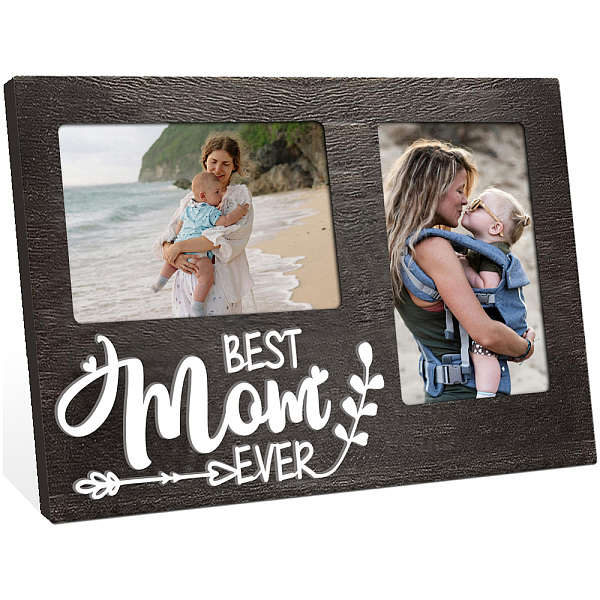 PandaHall arricraft 1 Pc Picture Mothers Day Picture Frame, Best Mom Ever Double Frame Hold 4x6 Inch Two Photos Love to Mother 3D Photo..., Black
PandaHall arricraft 1 Pc Picture Mothers Day Picture Frame, Best Mom Ever Double Frame Hold 4x6 Inch Two Photos Love to Mother 3D Photo..., Black