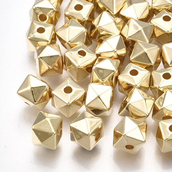 PandaHall CCB Plastic Beads, Polyhedron, Light Gold, 8x8x6.5mm, Hole: 1.8mm Plastic Others
PandaHall CCB Plastic Beads, Polyhedron, Light Gold, 8x8x6.5mm, Hole: 1.8mm Plastic Others