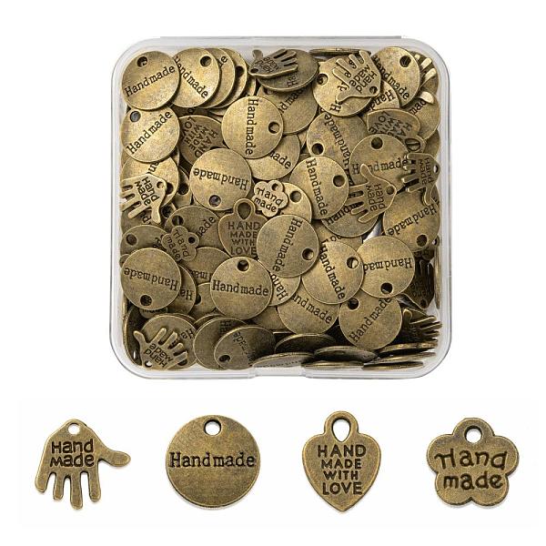 PandaHall 400Pcs 4 Style Tibetan Style Alloy Charms, Cadmium Free & Nickel Free & Lead Free, Antique Bronze, Handmade Style, Mixed Shapes...
PandaHall 400Pcs 4 Style Tibetan Style Alloy Charms, Cadmium Free & Nickel Free & Lead Free, Antique Bronze, Handmade Style, Mixed Shapes...