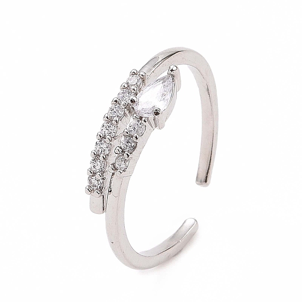 PandaHall Clear Cubic Zirconia Teardrop Open Cuff Ring, Brass Jewelry for Women, Platinum, Inner Diameter: 17mm Brass+Cubic Zirconia Clear
PandaHall Clear Cubic Zirconia Teardrop Open Cuff Ring, Brass Jewelry for Women, Platinum, Inner Diameter: 17mm Brass+Cubic Zirconia Clear