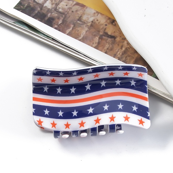 PandaHall Independence Day PVC Plastic Claw Hair Clips, for Women Girls, Flag, Midnight Blue, 46x76x46mm PVC Flag
PandaHall Independence Day PVC Plastic Claw Hair Clips, for Women Girls, Flag, Midnight Blue, 46x76x46mm PVC Flag