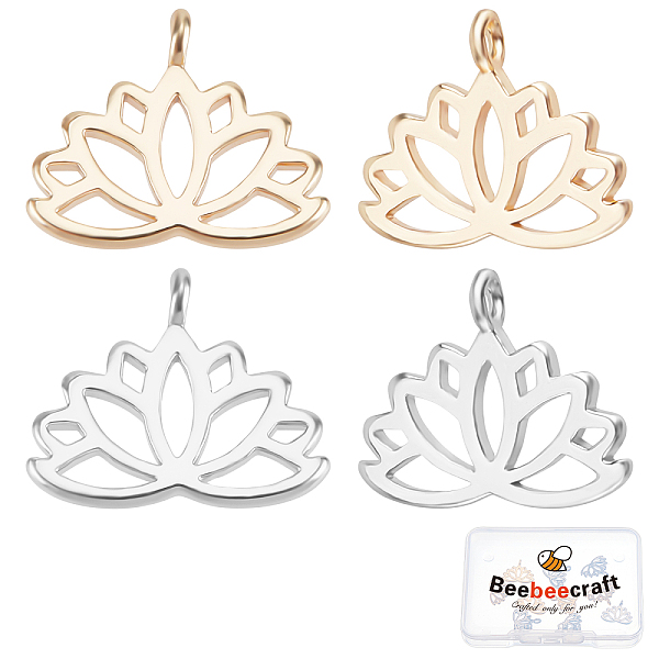 PandaHall Beebeecraft 1 Box 10Pcs 2 Colors Lotus Flower Charms Real 18k Gold Plated and Platinum Plated Flower Yoga Beads Charms Crafts..., Clear
PandaHall Beebeecraft 1 Box 10Pcs 2 Colors Lotus Flower Charms Real 18k Gold Plated and Platinum Plated Flower Yoga Beads Charms Crafts..., Clear