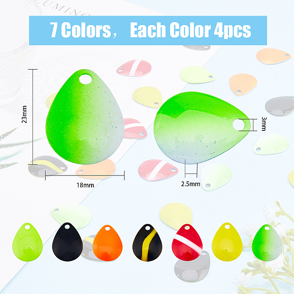 PandaHall SUPERFINDINGS& 28Pcs 7 Colors Iron Fishing Lures, Fishing Attractor Spinner Blades, for Hard Lures Worm Spinner Baits Spoons Rigs..., Multicolor
PandaHall SUPERFINDINGS& 28Pcs 7 Colors Iron Fishing Lures, Fishing Attractor Spinner Blades, for Hard Lures Worm Spinner Baits Spoons Rigs..., Multicolor