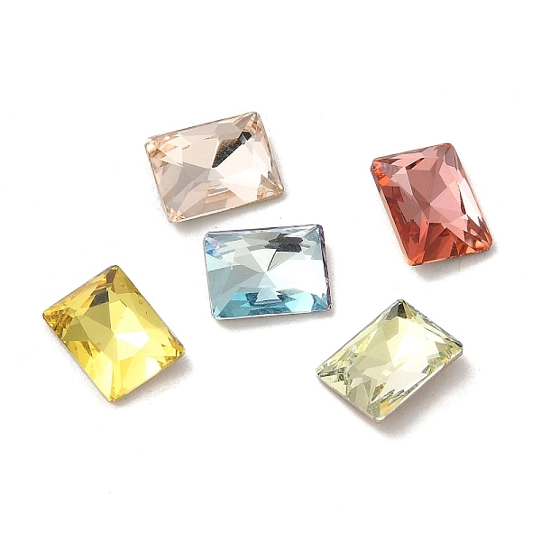 PandaHall Glass Rhinestone Cabochons, Point Back & Back Plated, Faceted, Rectangle, Mixed Color, 8x6x2.8mm Glass Rhinestone Rectangle..., Multicolor
PandaHall Glass Rhinestone Cabochons, Point Back & Back Plated, Faceted, Rectangle, Mixed Color, 8x6x2.8mm Glass Rhinestone Rectangle..., Multicolor