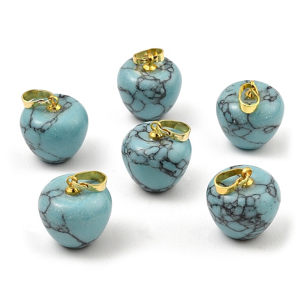 PandaHall Synthetic Turquoise Teacher Apple Charms, with Golden Plated Brass Snap on Bails, 14.5x14mm, Hole: 6.5x4mm Synthetic Turquoise...
PandaHall Synthetic Turquoise Teacher Apple Charms, with Golden Plated Brass Snap on Bails, 14.5x14mm, Hole: 6.5x4mm Synthetic Turquoise...