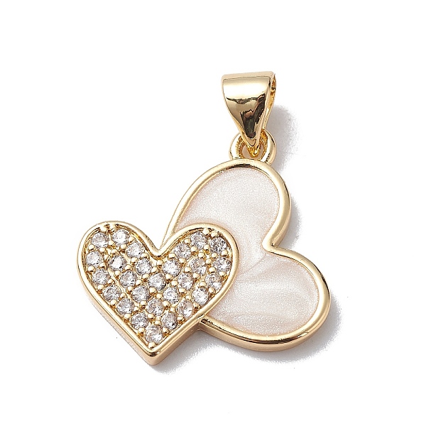 PandaHall Brass Micro Pave Cubic Zirconia Pendants, with Enamel, Cadmium Free & Lead Free, Real 18K Gold Plated, Long-Lasting Plated, Double..., Clear
PandaHall Brass Micro Pave Cubic Zirconia Pendants, with Enamel, Cadmium Free & Lead Free, Real 18K Gold Plated, Long-Lasting Plated, Double..., Clear