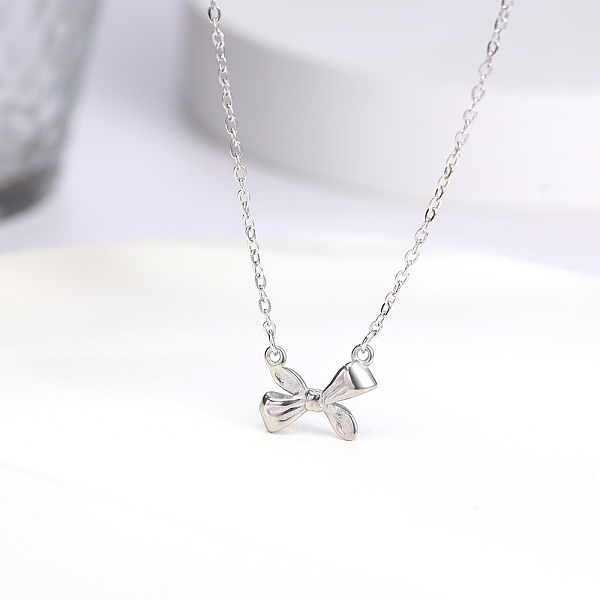 PandaHall Stainless Steel Bowknot Pendant Necklace for Women, Cable Chains Stainless Steel
PandaHall Stainless Steel Bowknot Pendant Necklace for Women, Cable Chains Stainless Steel