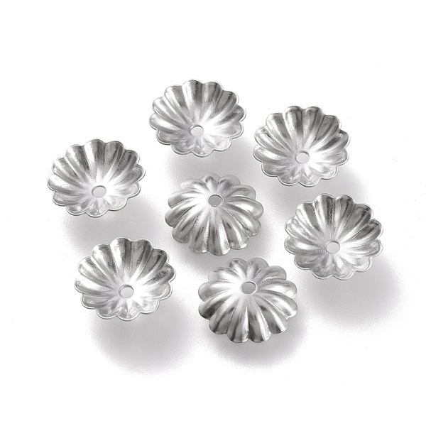 PandaHall 304 Stainless Steel Bead Caps, Multi-Petal, Flower, Stainless Steel Color, 9.5x10x3mm, Hole: 1.2mm 304 Stainless Steel
PandaHall 304 Stainless Steel Bead Caps, Multi-Petal, Flower, Stainless Steel Color, 9.5x10x3mm, Hole: 1.2mm 304 Stainless Steel