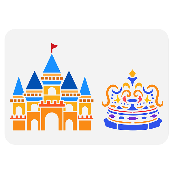 PandaHall FINGERINSPIRE Castle Border Stencil 8.3x11.7inch Reusable King Queen Crown Drawing Stencil Castle and Crown Pattern Painting...
PandaHall FINGERINSPIRE Castle Border Stencil 8.3x11.7inch Reusable King Queen Crown Drawing Stencil Castle and Crown Pattern Painting...