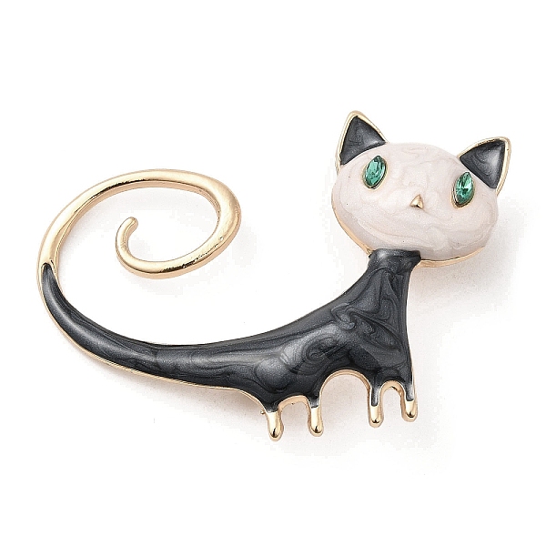 PandaHall Cat Enamel Pins, Light Gold Alloy Brooch for Women, Black, 38.5x53x9.8mm Alloy+Enamel Cat Shape Black
PandaHall Cat Enamel Pins, Light Gold Alloy Brooch for Women, Black, 38.5x53x9.8mm Alloy+Enamel Cat Shape Black