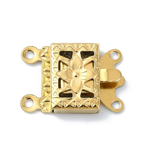 PandaHall Ion Plating(IP) 304 Stainless Steel Box Clasp, Real 18K Gold Plated, 10x15mm, Hole: 1mm 304 Stainless Steel
PandaHall Ion Plating(IP) 304 Stainless Steel Box Clasp, Real 18K Gold Plated, 10x15mm, Hole: 1mm 304 Stainless Steel