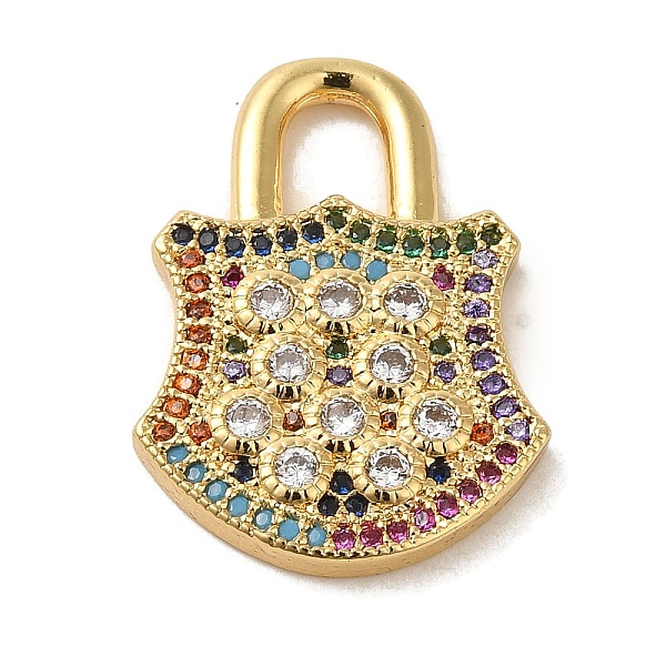 PandaHall Brass Micro Pave Cubic Zirconia Glass Pendants, Real 18K Gold Plated, Lock, Colorful, 23x17.5x2.3mm, Hole: 5.5x4mm Brass+Cubic..., Clear
PandaHall Brass Micro Pave Cubic Zirconia Glass Pendants, Real 18K Gold Plated, Lock, Colorful, 23x17.5x2.3mm, Hole: 5.5x4mm Brass+Cubic..., Clear
