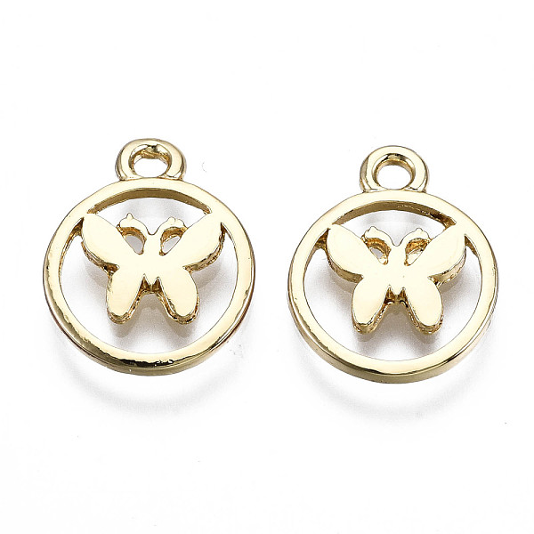 PandaHall Alloy Pendants, Cadmium Free & Nickel Free & Lead Free, Flat Round with Butterfly, Real 16K Gold Plated, 15x12x1.5mm, Hole: 1.6mm...
PandaHall Alloy Pendants, Cadmium Free & Nickel Free & Lead Free, Flat Round with Butterfly, Real 16K Gold Plated, 15x12x1.5mm, Hole: 1.6mm...