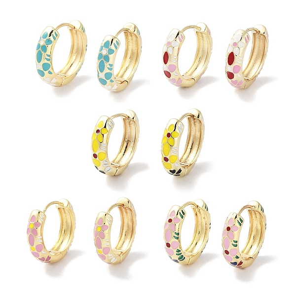 PandaHall Real 18K Gold Plated Brass Enamel Flower Print Hoop Earrings for Women, Mixed Color, 20.5x5.5mm Brass Flower Multicolor
PandaHall Real 18K Gold Plated Brass Enamel Flower Print Hoop Earrings for Women, Mixed Color, 20.5x5.5mm Brass Flower Multicolor