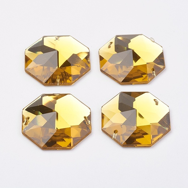 PandaHall Sew on Rhinestone, Taiwan Acrylic Rhinestone, Two Holes, Garments Accessories, Faceted Octagon, Yellow, 30x28x7mm, Hole: 1mm...
PandaHall Sew on Rhinestone, Taiwan Acrylic Rhinestone, Two Holes, Garments Accessories, Faceted Octagon, Yellow, 30x28x7mm, Hole: 1mm...