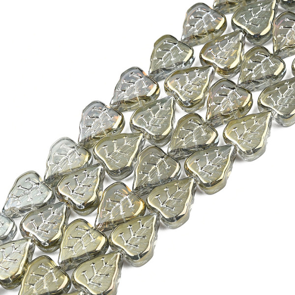 PandaHall Electroplate Glass Beads Strands, Leaf, Olive Drab, 12x10.5x4.5mm, Hole: 0.8mm, about 54pcs/strand, 25.5 inch Glass Leaf Green
PandaHall Electroplate Glass Beads Strands, Leaf, Olive Drab, 12x10.5x4.5mm, Hole: 0.8mm, about 54pcs/strand, 25.5 inch Glass Leaf Green