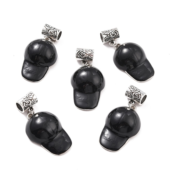PandaHall Tibetan Style Alloy Enamel European Dangle Charms, Large Hole Charms, Hat, Antique Silver, 51mm, Hole: 6.5mm, Hat: 37x24x11mm..., Black
PandaHall Tibetan Style Alloy Enamel European Dangle Charms, Large Hole Charms, Hat, Antique Silver, 51mm, Hole: 6.5mm, Hat: 37x24x11mm..., Black