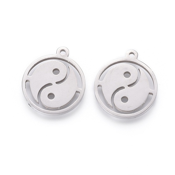 PandaHall Feng Shui 201 Stainless Steel Taji Pendants, Manual Polishing, Flat Round with Yin Yang, Stainless Steel Color, 18x16x1.5mm, Hole...
PandaHall Feng Shui 201 Stainless Steel Taji Pendants, Manual Polishing, Flat Round with Yin Yang, Stainless Steel Color, 18x16x1.5mm, Hole...