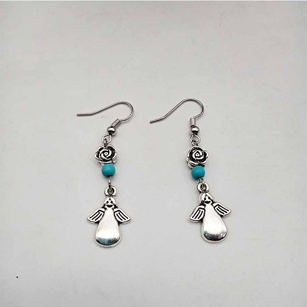 PandaHall Bohemian Tassel Synthetic Turquoise & Alloy Dangle Earrings for Women Synthetic Turquoise
PandaHall Bohemian Tassel Synthetic Turquoise & Alloy Dangle Earrings for Women Synthetic Turquoise