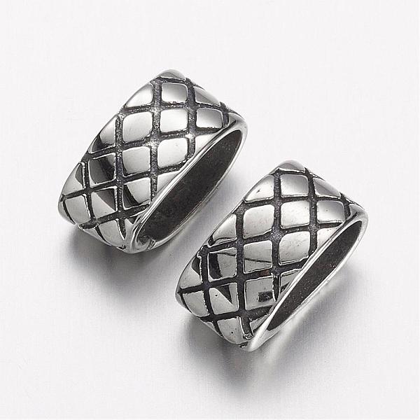 PandaHall 304 Stainless Steel Slide Charms, Oval, Antique Silver, 12.5x7x6.5mm, Hole: 6.5x9mm 304 Stainless Steel Oval
PandaHall 304 Stainless Steel Slide Charms, Oval, Antique Silver, 12.5x7x6.5mm, Hole: 6.5x9mm 304 Stainless Steel Oval