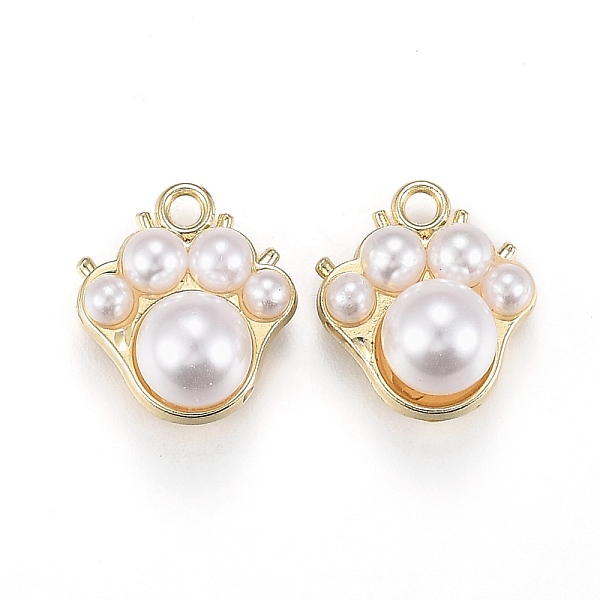 PandaHall Alloy Jewelry Acrylic Pendants, with Loops, Bears Paw, Light Gold, 15x13x7.5mm, Hole: 2mm Alloy+Acrylic Others White
PandaHall Alloy Jewelry Acrylic Pendants, with Loops, Bears Paw, Light Gold, 15x13x7.5mm, Hole: 2mm Alloy+Acrylic Others White