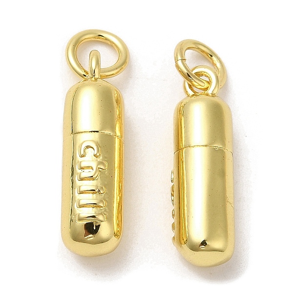 PandaHall Rack Plating Brass Pendants, with Jump Ring, Lead Free & Cadmium Free, Long-Lasting Plated, Column with Word Chill Charms, Real...
PandaHall Rack Plating Brass Pendants, with Jump Ring, Lead Free & Cadmium Free, Long-Lasting Plated, Column with Word Chill Charms, Real...