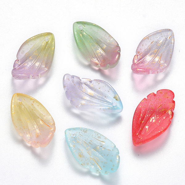 PandaHall Spray Painted Glass Pendants, with Glitter Powder, Frosted, Leaf, Mixed Color, 22.5x12.5x5.5mm, Hole: 1mm Glass Leaf Multicolor
PandaHall Spray Painted Glass Pendants, with Glitter Powder, Frosted, Leaf, Mixed Color, 22.5x12.5x5.5mm, Hole: 1mm Glass Leaf Multicolor