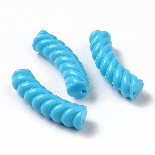 PandaHall Opaque Acrylic Beads, Twist, Curved Tube, Deep Sky Blue, 33x12x8.5mm, Hole: 1.6mm, about 308pcs/500g Acrylic Tube
PandaHall Opaque Acrylic Beads, Twist, Curved Tube, Deep Sky Blue, 33x12x8.5mm, Hole: 1.6mm, about 308pcs/500g Acrylic Tube