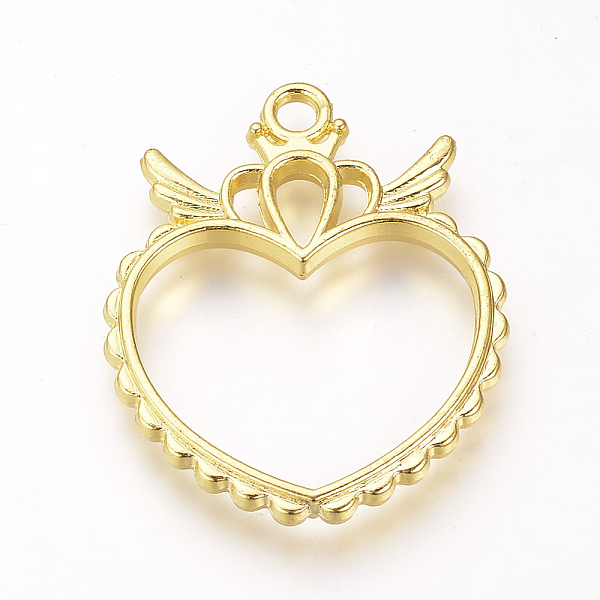 PandaHall Alloy Open Back Bezel Pendants, For DIY UV Resin, Epoxy Resin, Pressed Flower Jewelry, Heart, Golden, 37x30.5x3.5mm, Hole: 3mm...
PandaHall Alloy Open Back Bezel Pendants, For DIY UV Resin, Epoxy Resin, Pressed Flower Jewelry, Heart, Golden, 37x30.5x3.5mm, Hole: 3mm...