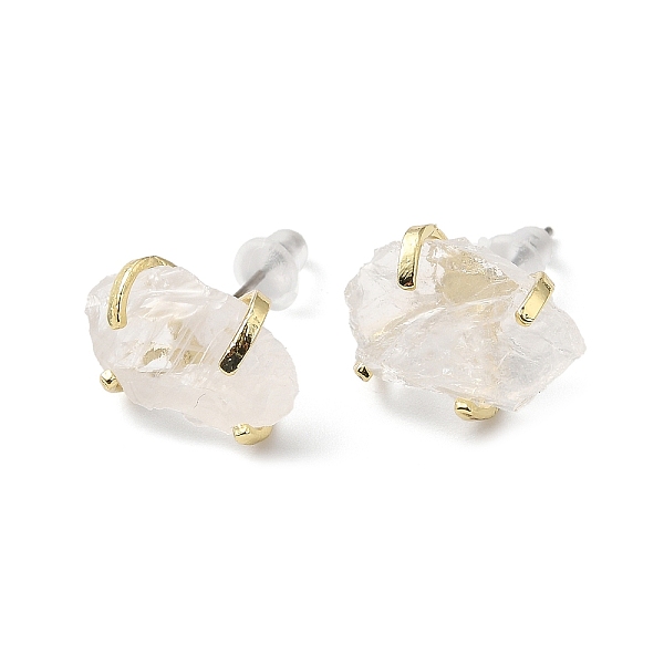 PandaHall Raw Rough Natural Quartz Crystal Stud Earrings, Light Gold Tone Brass Jewelry for Women, Cadmium Free & Lead Free, 15~17x11~12mm...
PandaHall Raw Rough Natural Quartz Crystal Stud Earrings, Light Gold Tone Brass Jewelry for Women, Cadmium Free & Lead Free, 15~17x11~12mm...