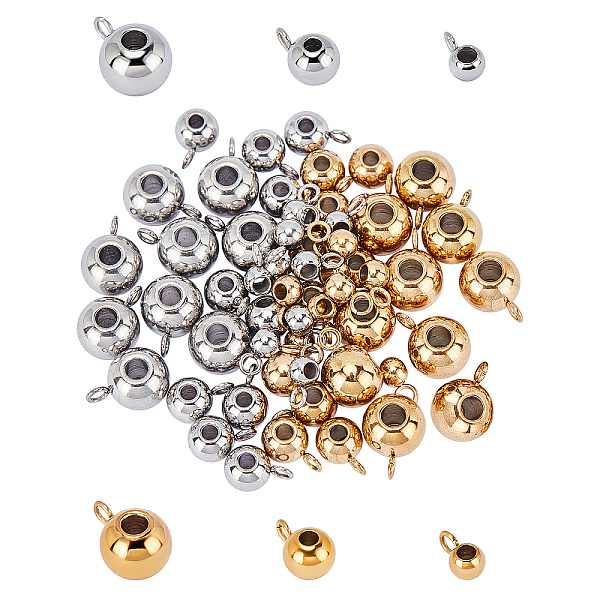 PandaHall UNICRAFTALE About 60pcs 3 Sizes Hanger Links Bail Stainless Steel Round Bail Beads Golden & Stainless Steel Color Hanger Connector...
PandaHall UNICRAFTALE About 60pcs 3 Sizes Hanger Links Bail Stainless Steel Round Bail Beads Golden & Stainless Steel Color Hanger Connector...