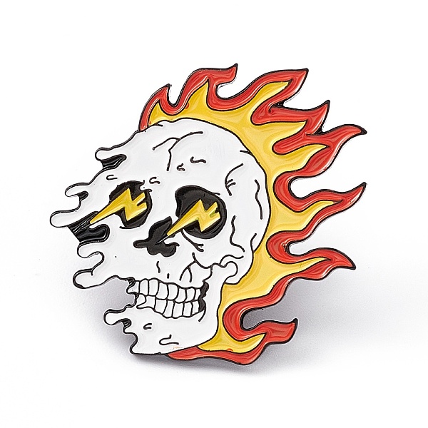 PandaHall Skull with Flame Enamel Pin, Electrophoresis Black Alloy Punk Brooch for Backpack Clothes, Red, 28x29x2mm, Pin: 1.2mm Alloy+Enamel...
PandaHall Skull with Flame Enamel Pin, Electrophoresis Black Alloy Punk Brooch for Backpack Clothes, Red, 28x29x2mm, Pin: 1.2mm Alloy+Enamel...