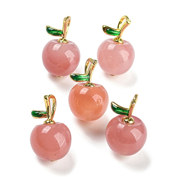PandaHall Natural Yan Yuan Agate Pendants, Apple Charms with Rack Plating Golden Tone Brass Enamel Findings, Long-Lasting Plated, 17.5x11mm...
PandaHall Natural Yan Yuan Agate Pendants, Apple Charms with Rack Plating Golden Tone Brass Enamel Findings, Long-Lasting Plated, 17.5x11mm...