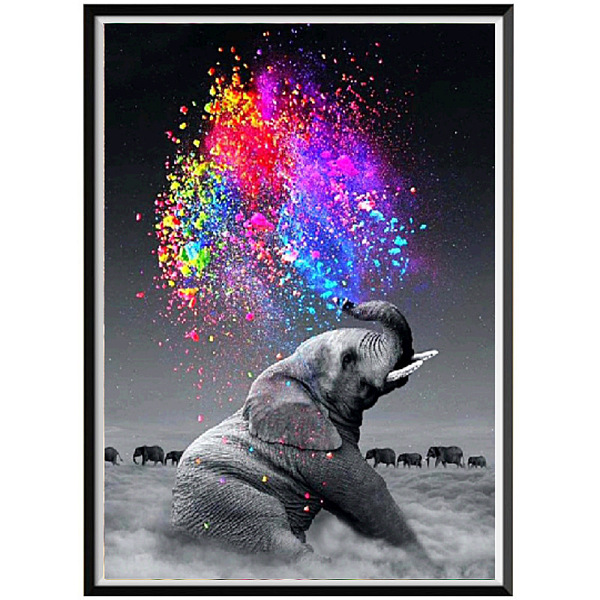 PandaHall DIY 5D Animals Elephant Pattern Canvas Diamond Painting Kits, with Resin Rhinestones, Sticky Pen, Tray Plate, Glue Clay, for Home..., Multicolor
PandaHall DIY 5D Animals Elephant Pattern Canvas Diamond Painting Kits, with Resin Rhinestones, Sticky Pen, Tray Plate, Glue Clay, for Home..., Multicolor
