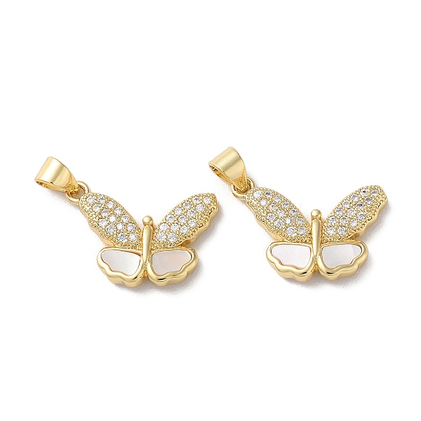 PandaHall Brass Micro Pave Clear Cubic Zirconia Pendants, with Shell, Real 18K Gold Plated, Butterfly, 14x20x3mm, Hole: 5x3.5mm Brass+Cubic...
PandaHall Brass Micro Pave Clear Cubic Zirconia Pendants, with Shell, Real 18K Gold Plated, Butterfly, 14x20x3mm, Hole: 5x3.5mm Brass+Cubic...