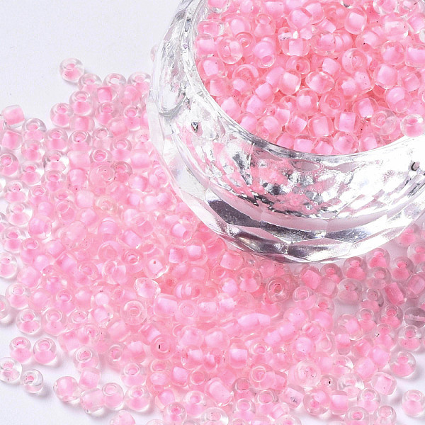 PandaHall 8/0 Glass Seed Beads, Inside Colours, Hot Pink Lined, about 3mm in diameter, hole: 0.8mm, about 10000pcs/bag Glass Pink
PandaHall 8/0 Glass Seed Beads, Inside Colours, Hot Pink Lined, about 3mm in diameter, hole: 0.8mm, about 10000pcs/bag Glass Pink